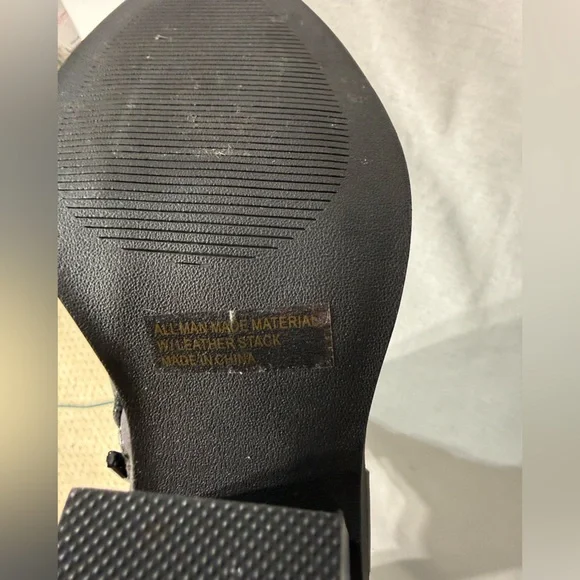 Dolce Vita Nilano Black Faux Leather Ankle Boots Size 9 - Picture 7 of 7